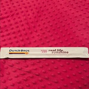 Dutch Bros Coffee color changing straw